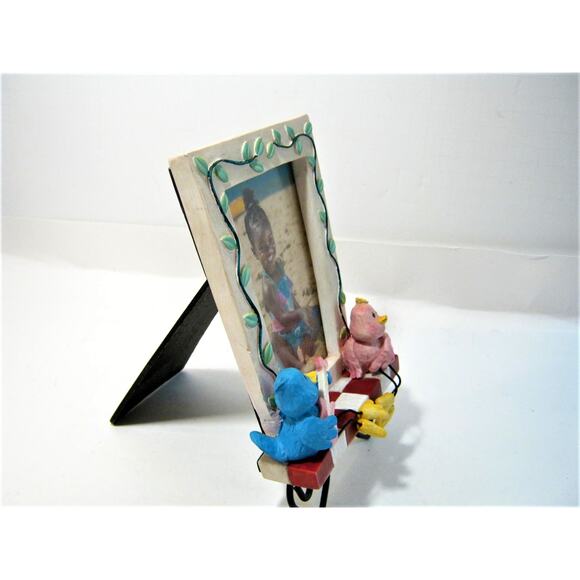 Kids room Nursery Playroom Baby Chicks Photo Frame Picture Holder 3.5x5 photo - Picture 4 of 6